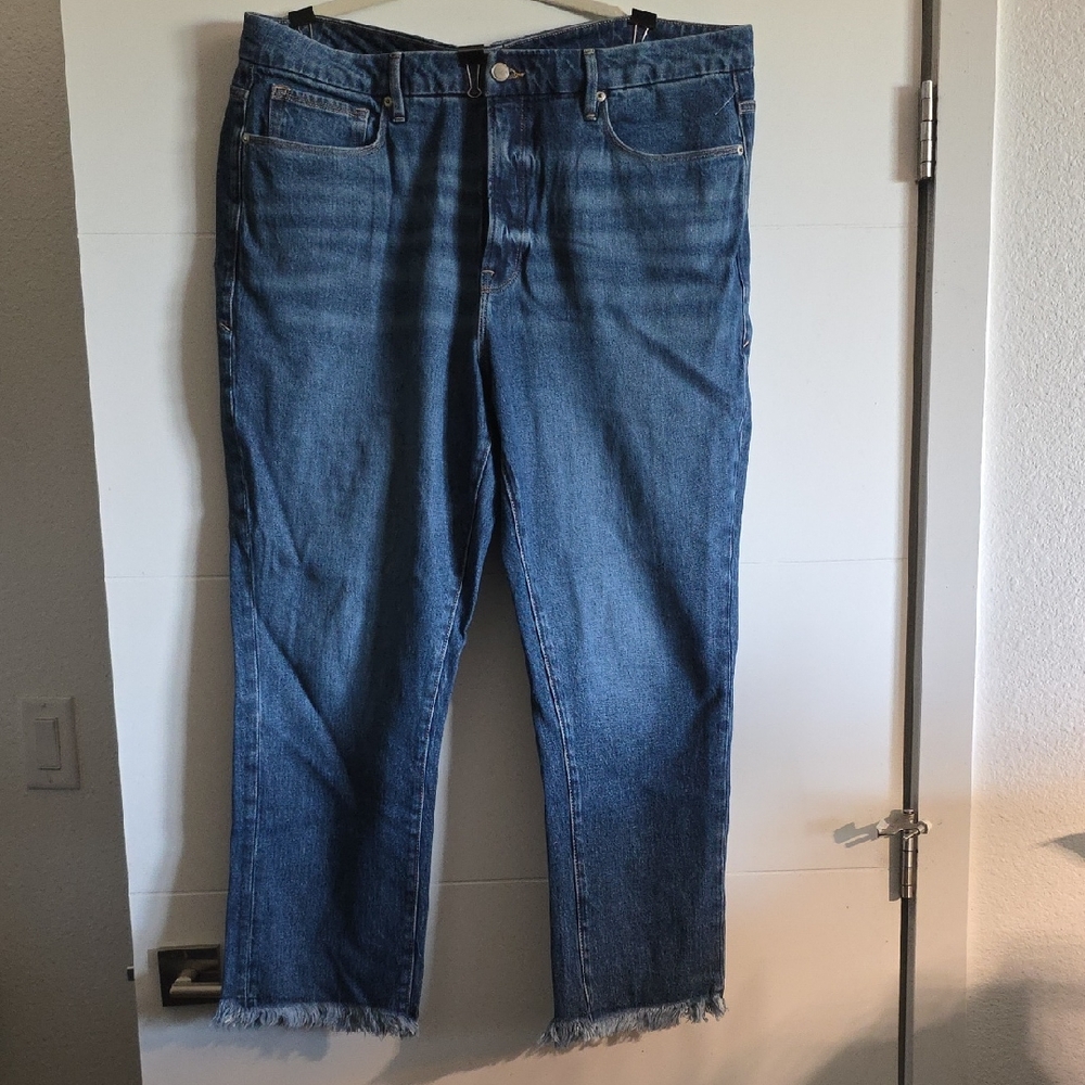 Good American Relaxed Fit Blue Jeans